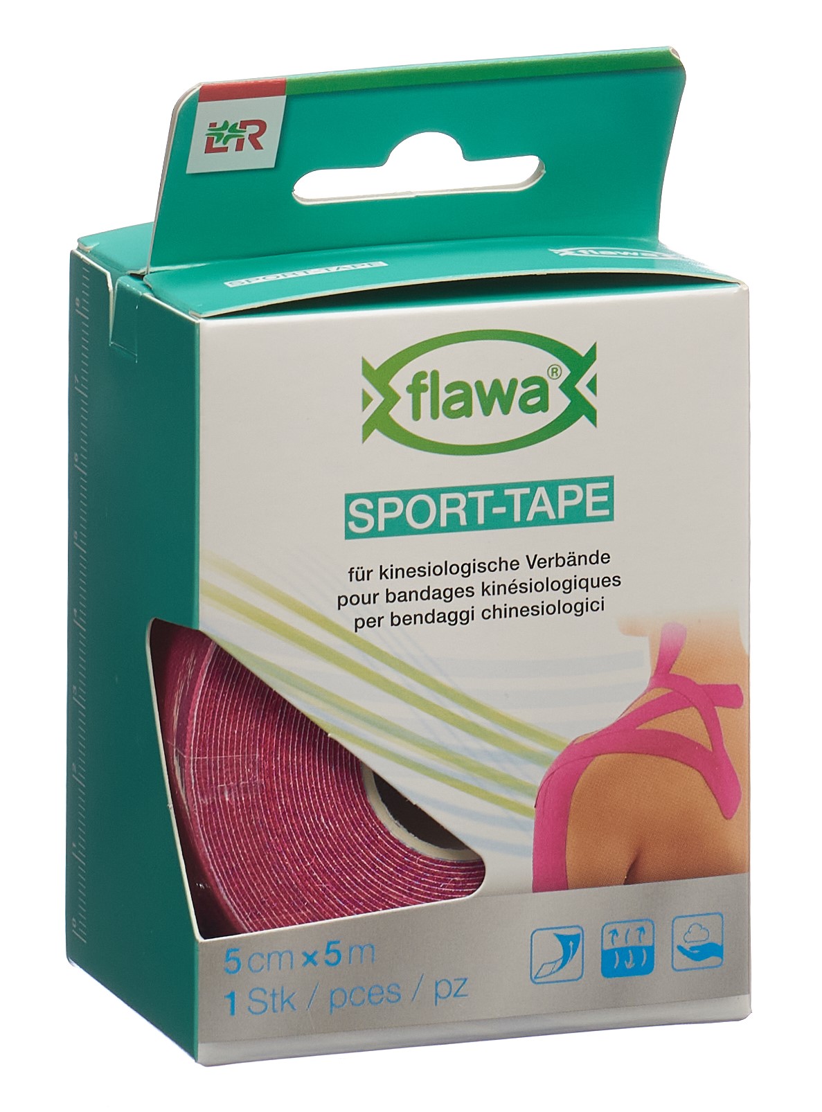 flawa Sport-Tape - 5cmx5m pink