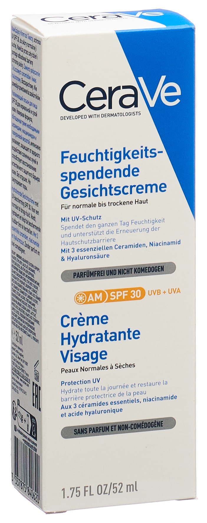 CeraVe CeraVe Feuchtigkeitsspendende Gesichtscreme LSF30