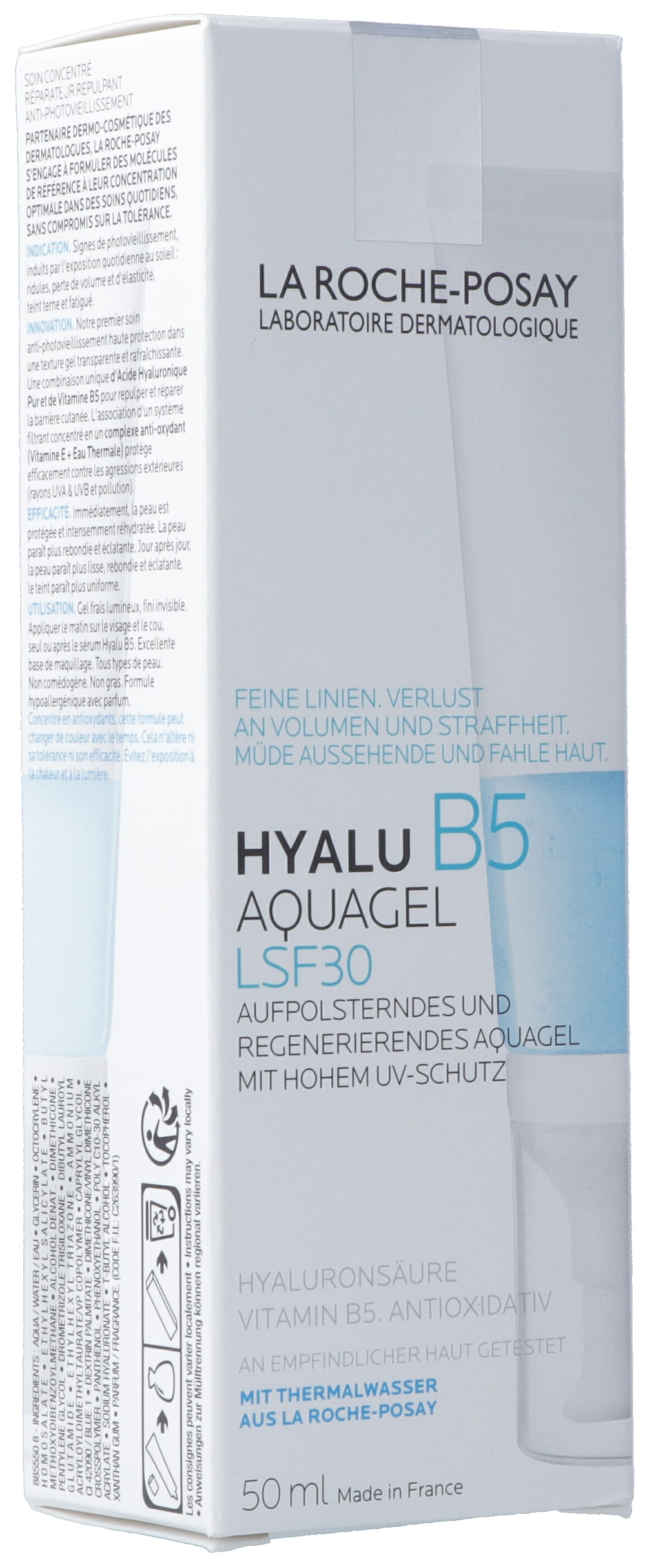 LA ROCHE-POSAY Hyalu B5 Aquagel UV deutsch/italienisch/französisch