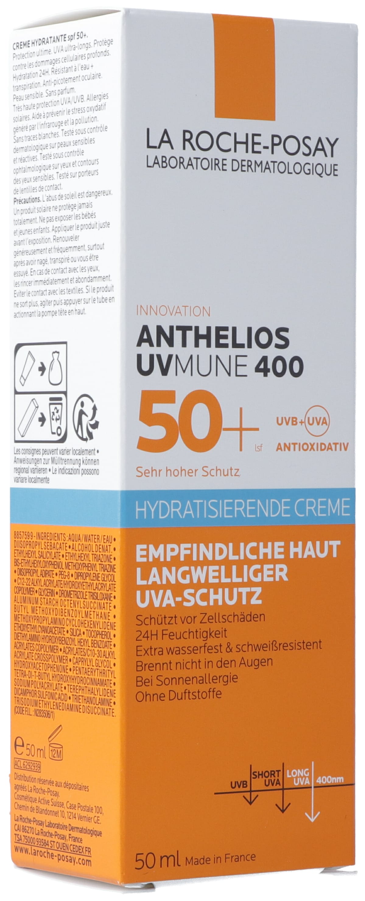 LA ROCHE-POSAY Anthelios Ultra Creme UV Mune 50+