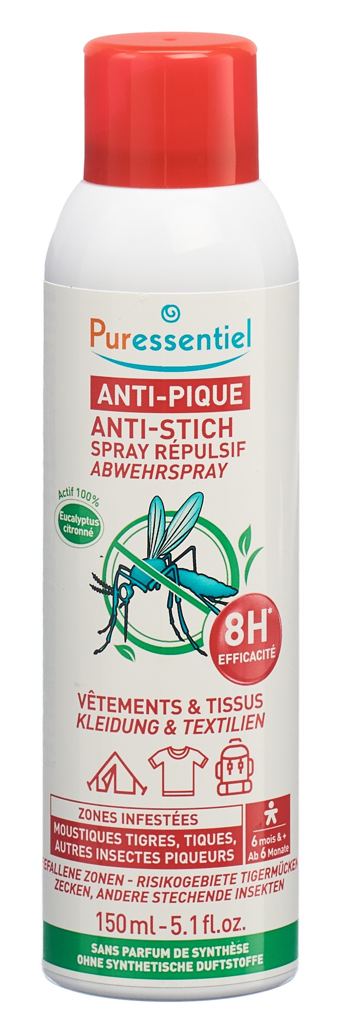 Puressentiel Anti-Stich Abwehrspray Kleidung und Textilien