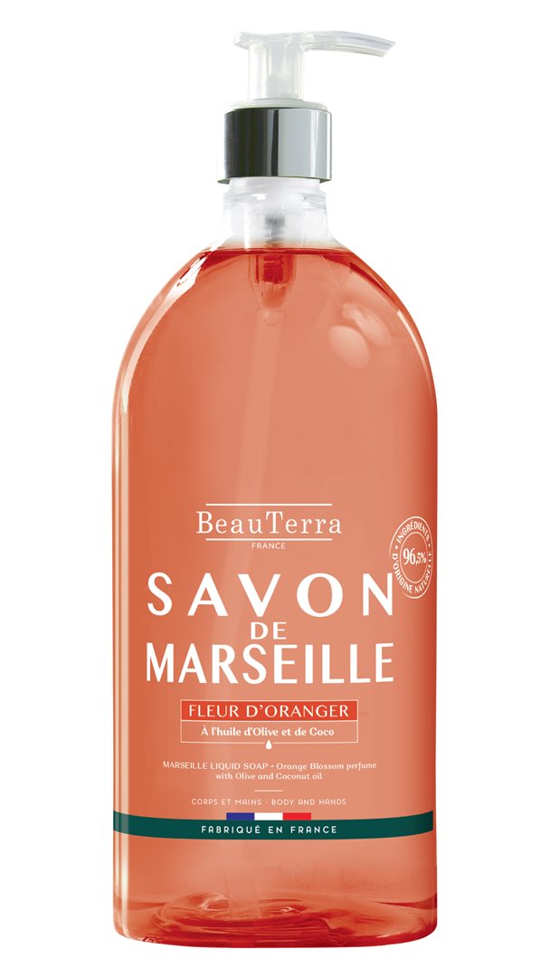 BeauTerra Flüssigseife Marseille Orangenblüte