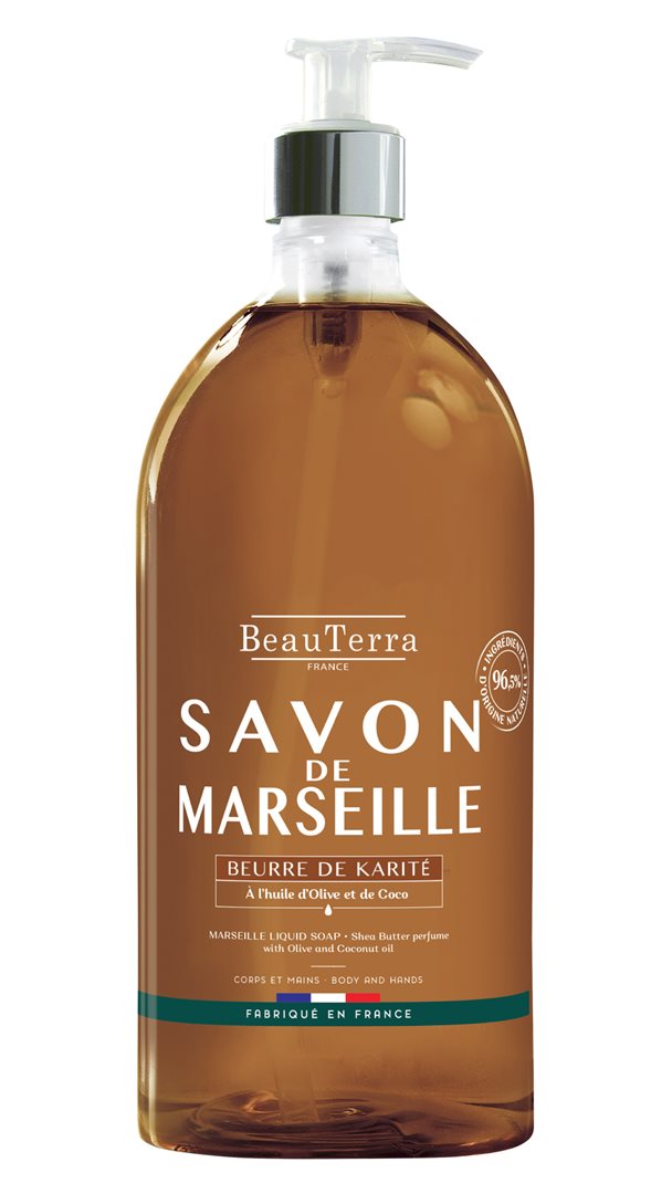 BeauTerra Flüssigseife Marseille Sheabutter