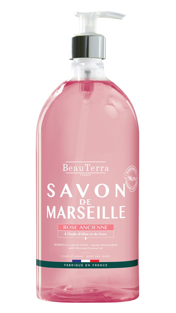 BeauTerra Flüssigseife Marseille alte Rose