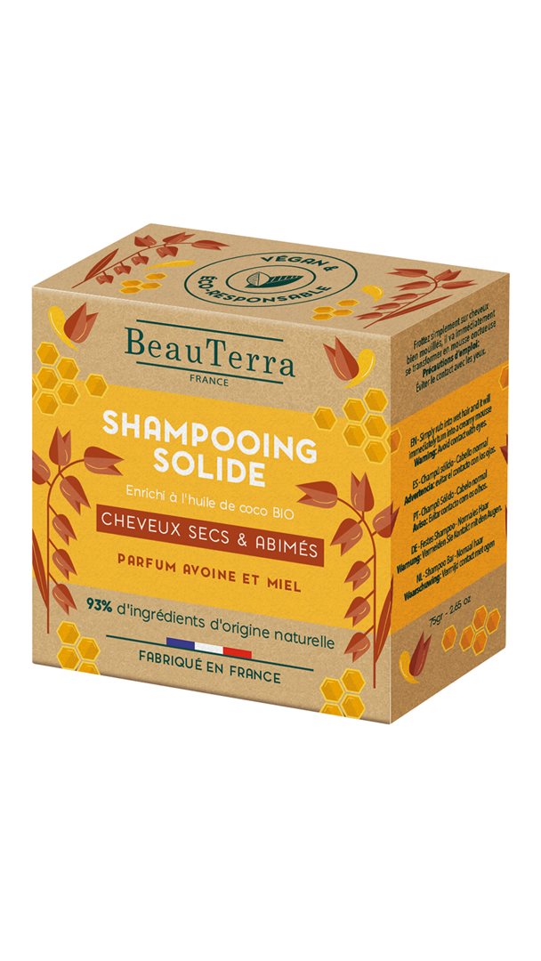 BeauTerra Festes Shampoo trockenes & beschädigtes Haar