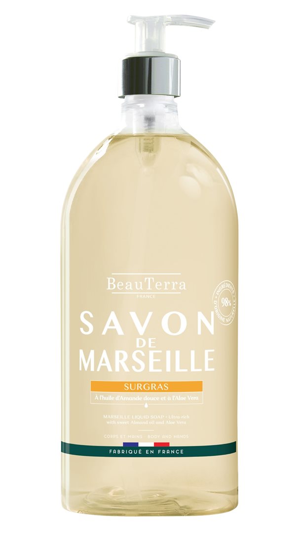 BeauTerra Flüssigseife Marseille reichhaltig Mandel