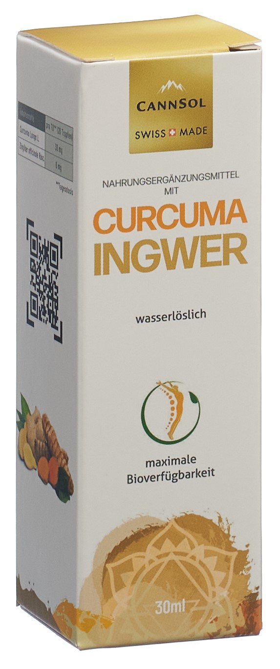 CANNSOL Curcuma Ingwer wasserlöslich maximale Bioverfügbarkeit