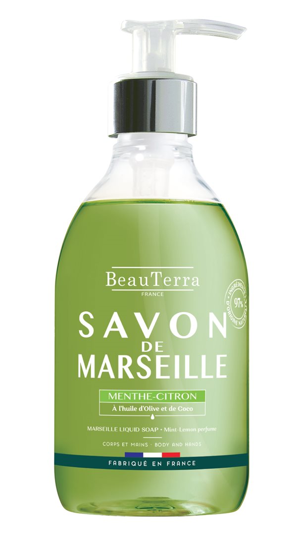 BeauTerra Flüssigseife Marseille Minze Zitrone