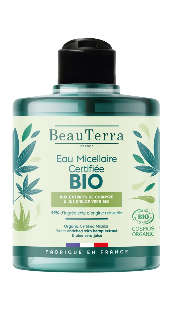 BeauTerra Mizellenwasser Hanf & Aloe Vera Bio