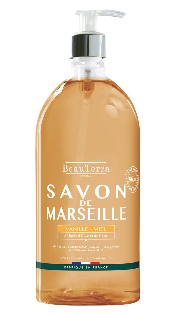 BeauTerra Flüssigseife Marseille Vanille Honig