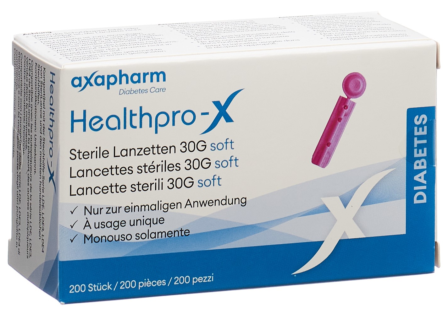 Healthpro X Lanzetten 30G steril soft