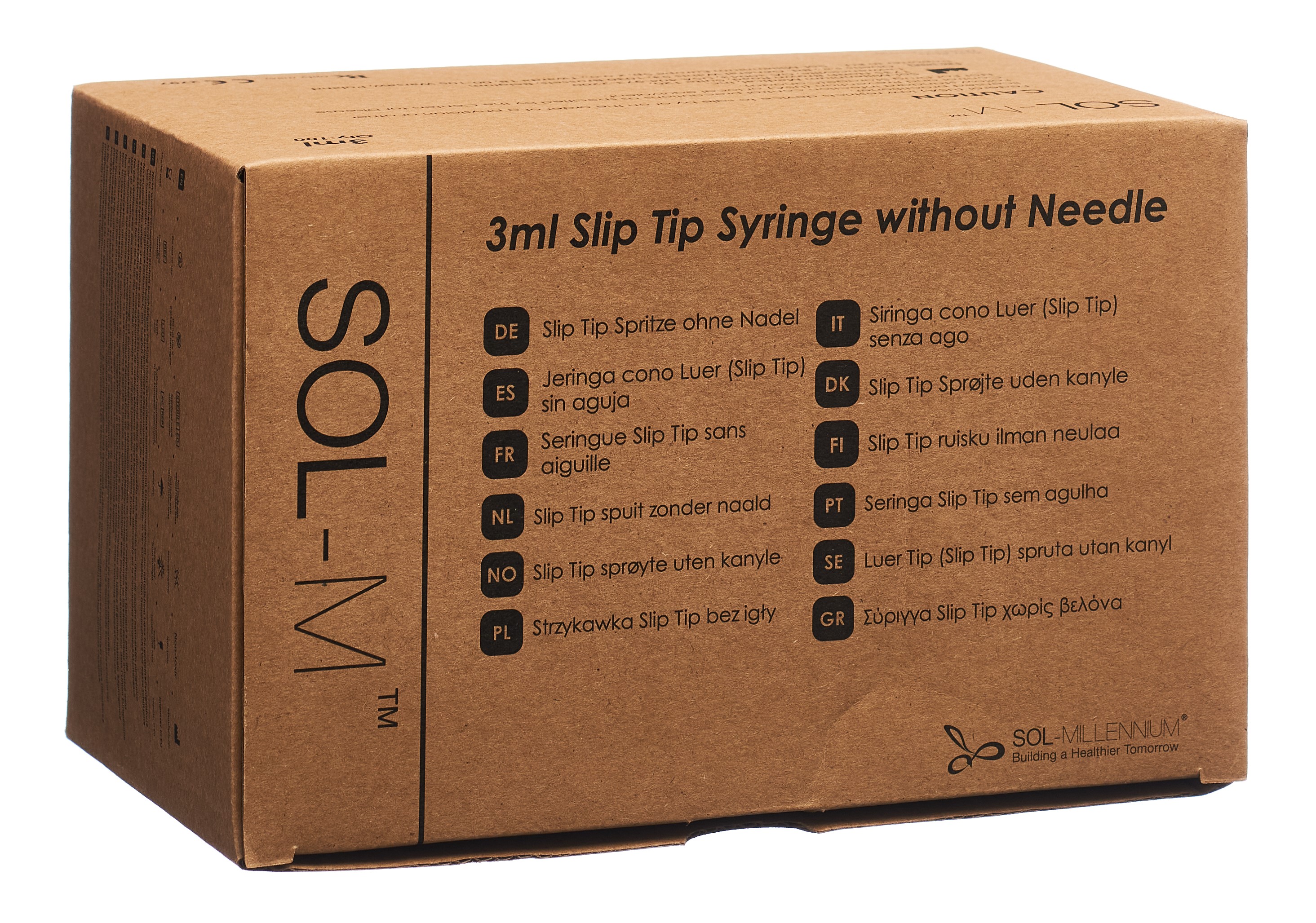 Sol-Millenium Einwegspritze 3 ml SlipTip