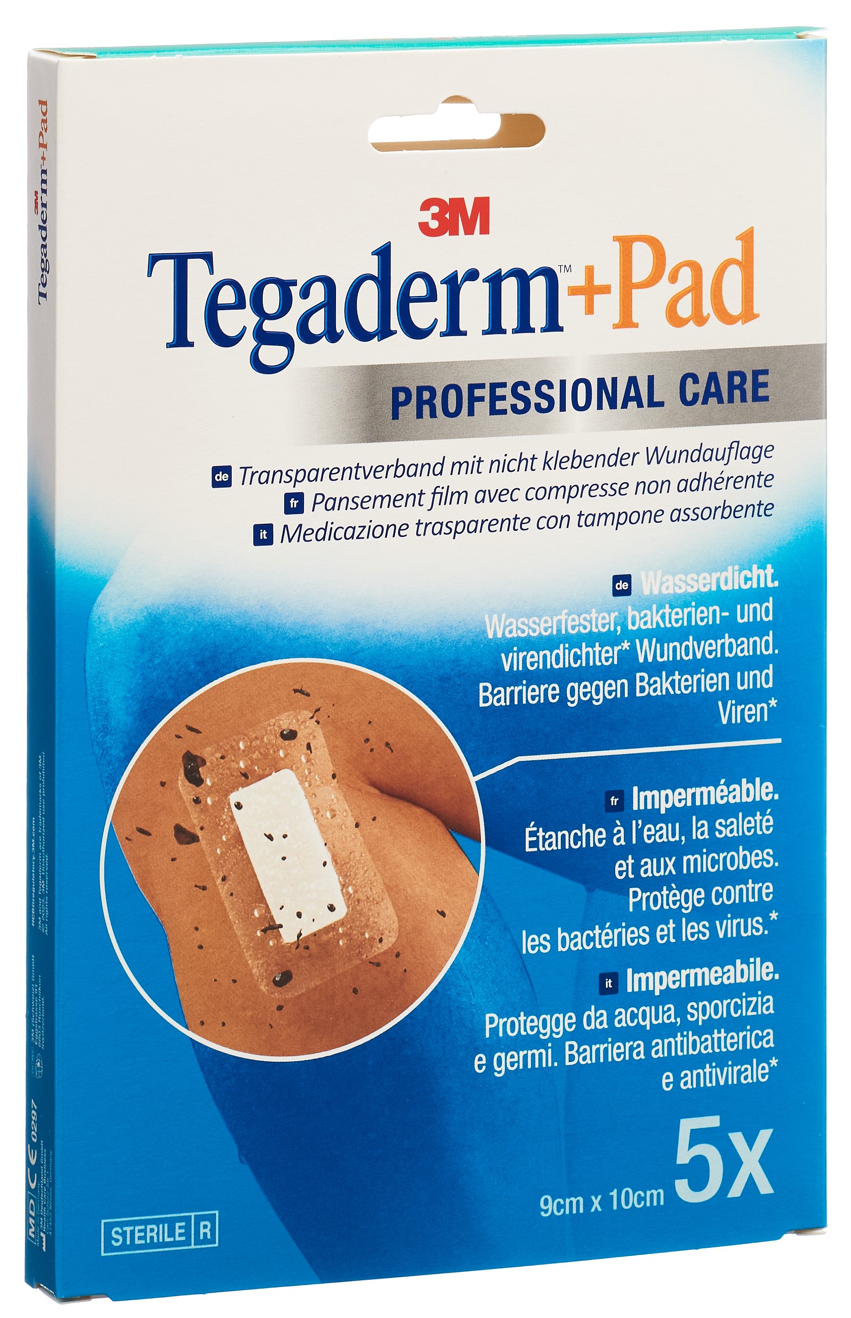 3M Tegaderm 9x10cm Wundkissen 4.5x6cm