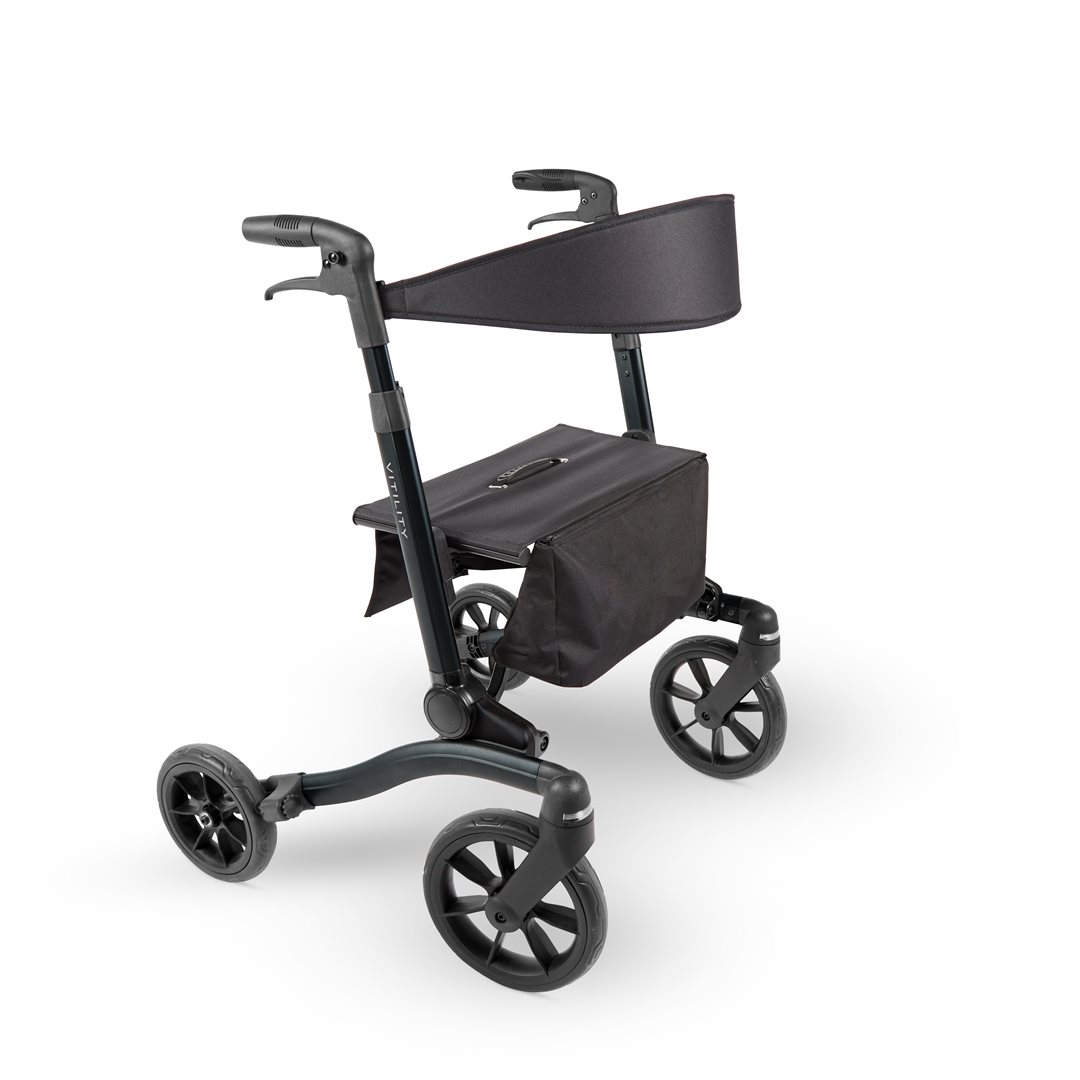 Vitility Rollator >120kg black 86-91cm, Breite 68cm, 9.3kg
