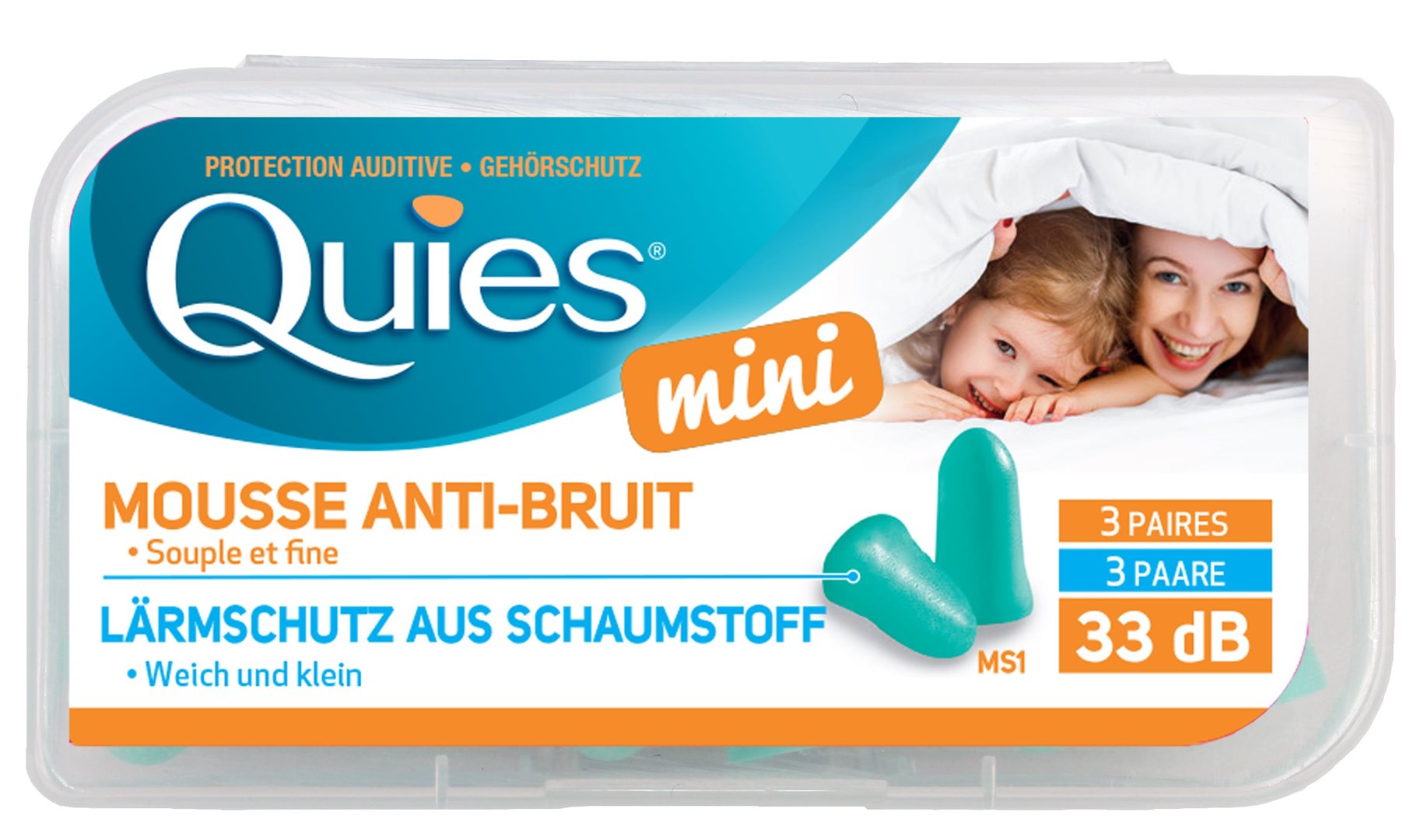 Quies Lärmschutz aus Schaumstoff MINI