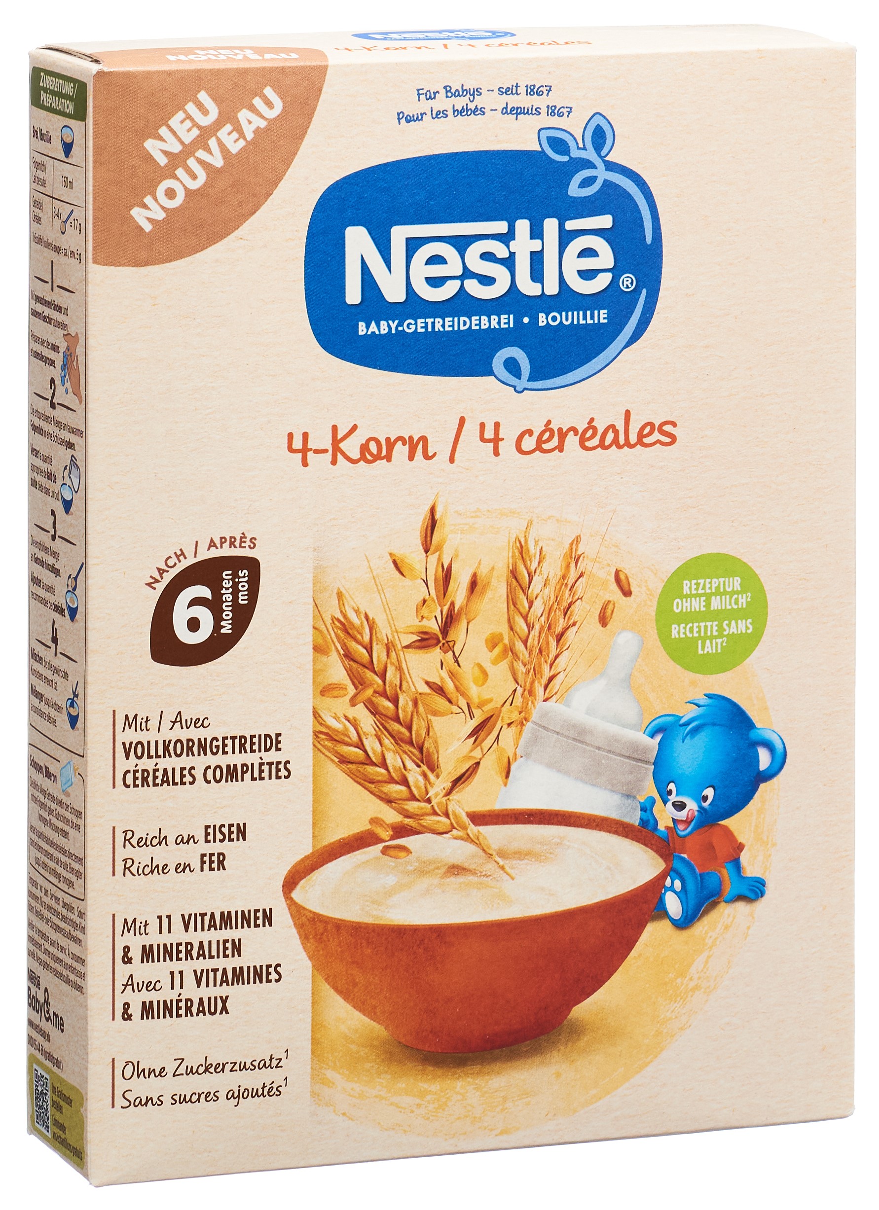Nestlé Baby-Getreidebrei 4-Korn