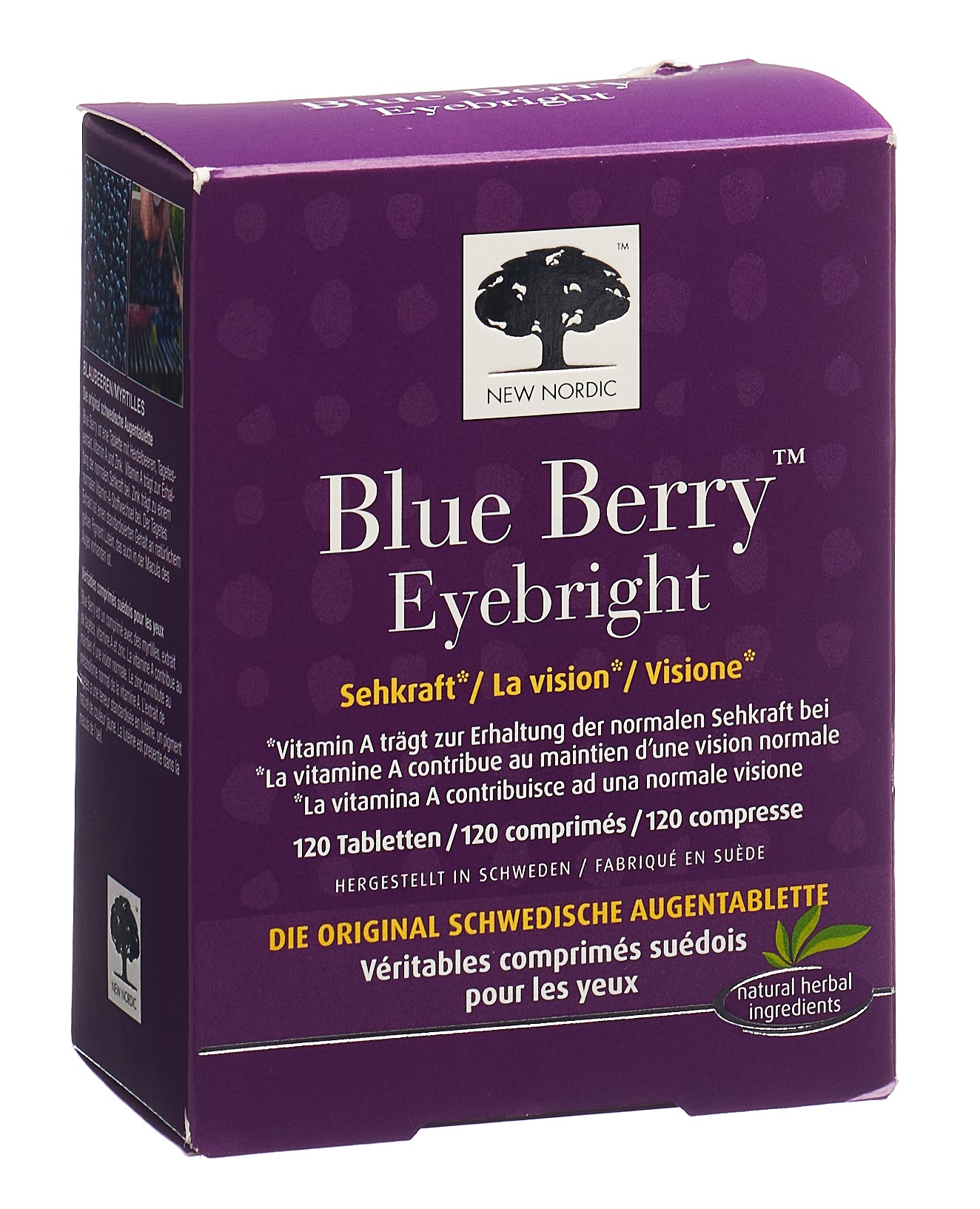 NEW NORDIC Blue Berry Eyebright Tablette
