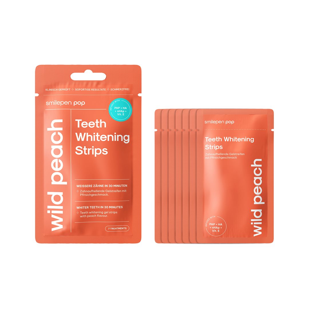 smilepen Pop Teeth Whitening Strips Wild Peach