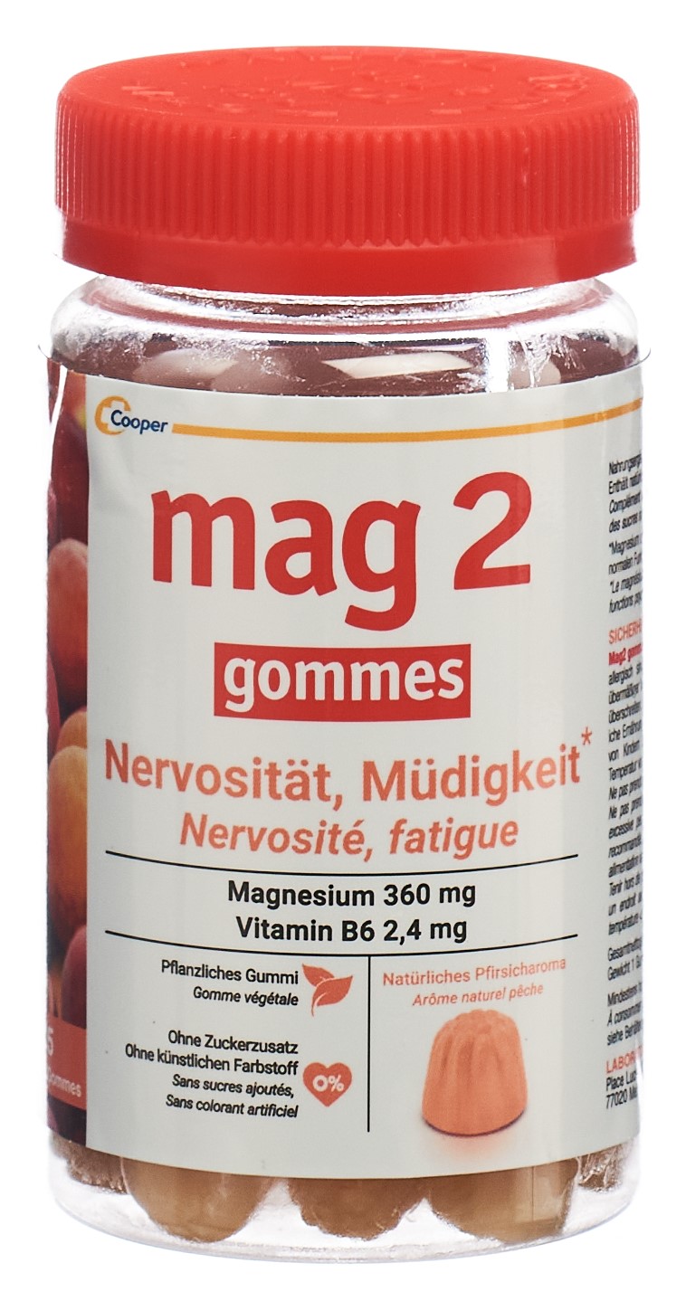 Mag 2 Gummis Pfirsich