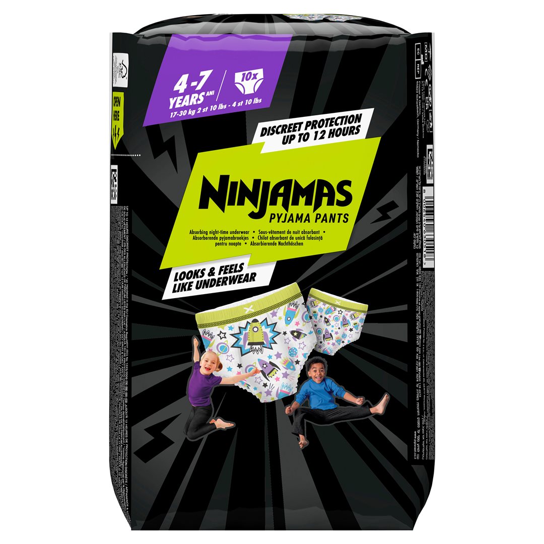 Pampers Ninjamas Pyjama Pants für Jungs 4-7 Jahre