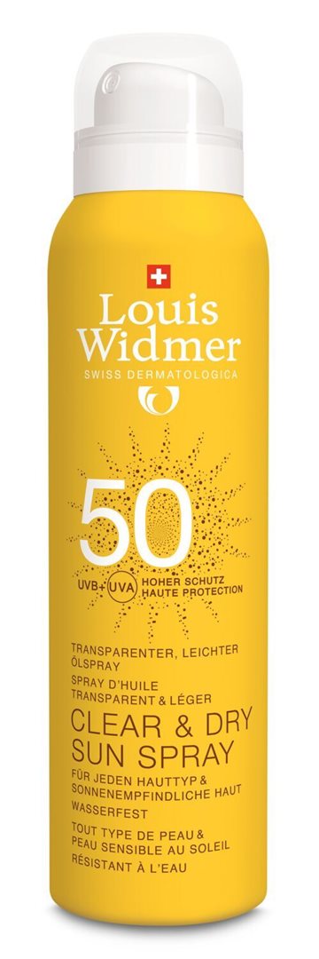 Louis Widmer Clear & Dry Sun LSF50 parfumiert