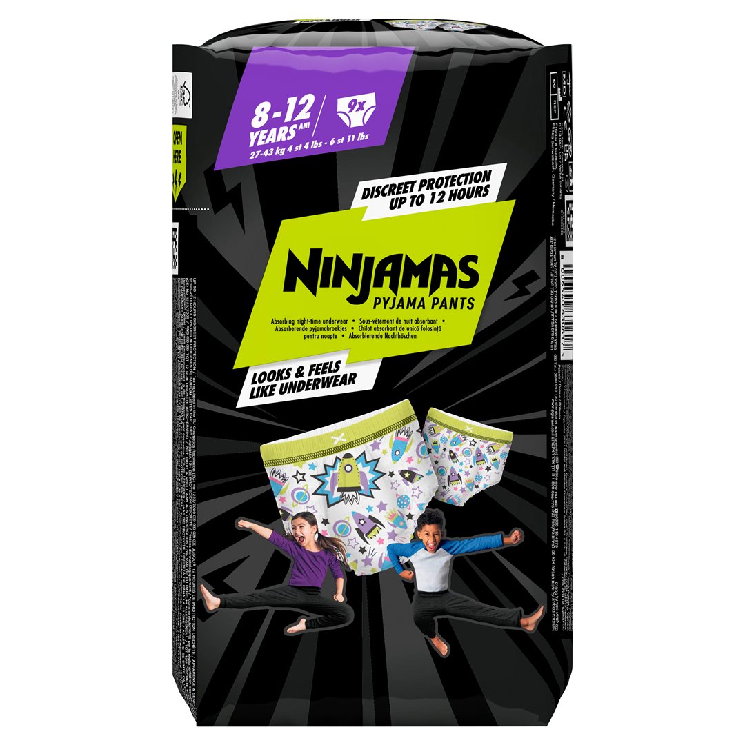 Pampers Ninjamas Pyjama Pants für Jungs 8-12 Jahre