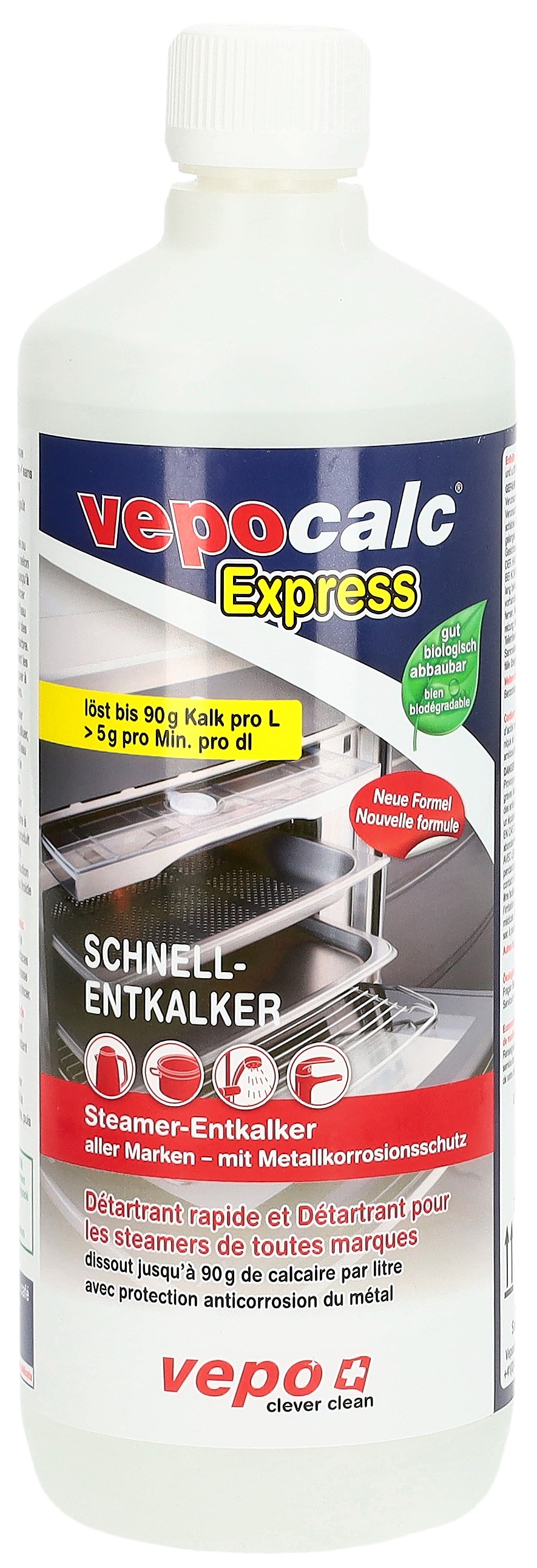 vepocalc Express Steamer Schnell Entkalker speziell für Steamers und Dampfgarer
