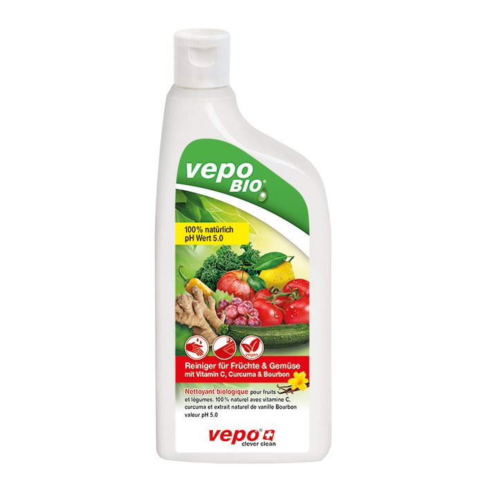 vepo Bio-Reiniger für Früchte und Gemüse mit Curcuma und Vitamin C