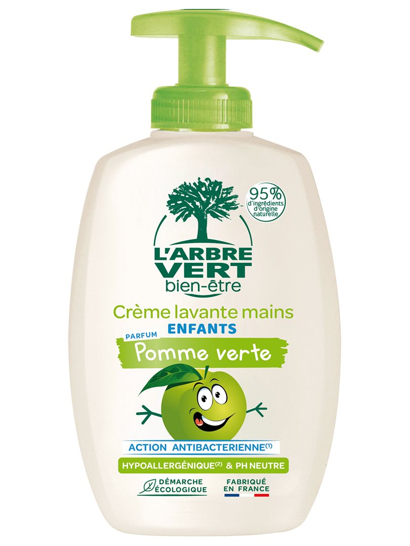 L'ARBRE VERT Flüssigseife Kinder Grüner Apfel französisch