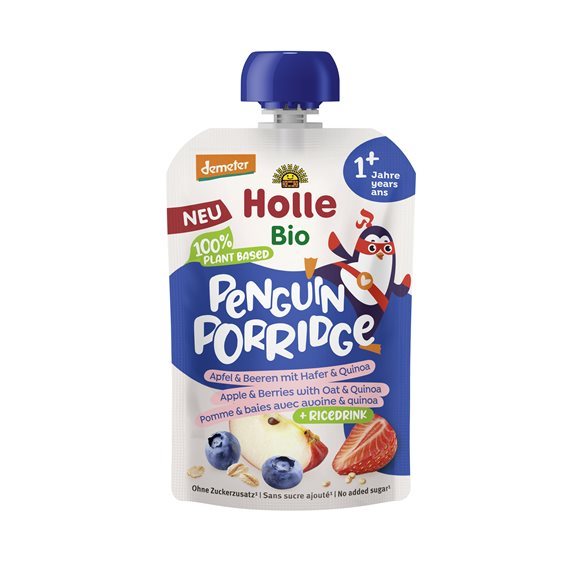 Holle Penguin Porridge Apfel Beeren Hafer Quinoa