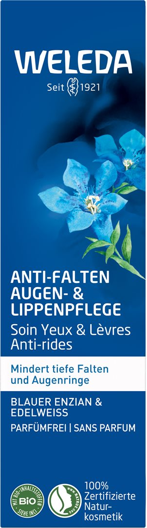 WELEDA Augen- und Lippenpflege Anti-Falten blauer Enzian & Edelweiss