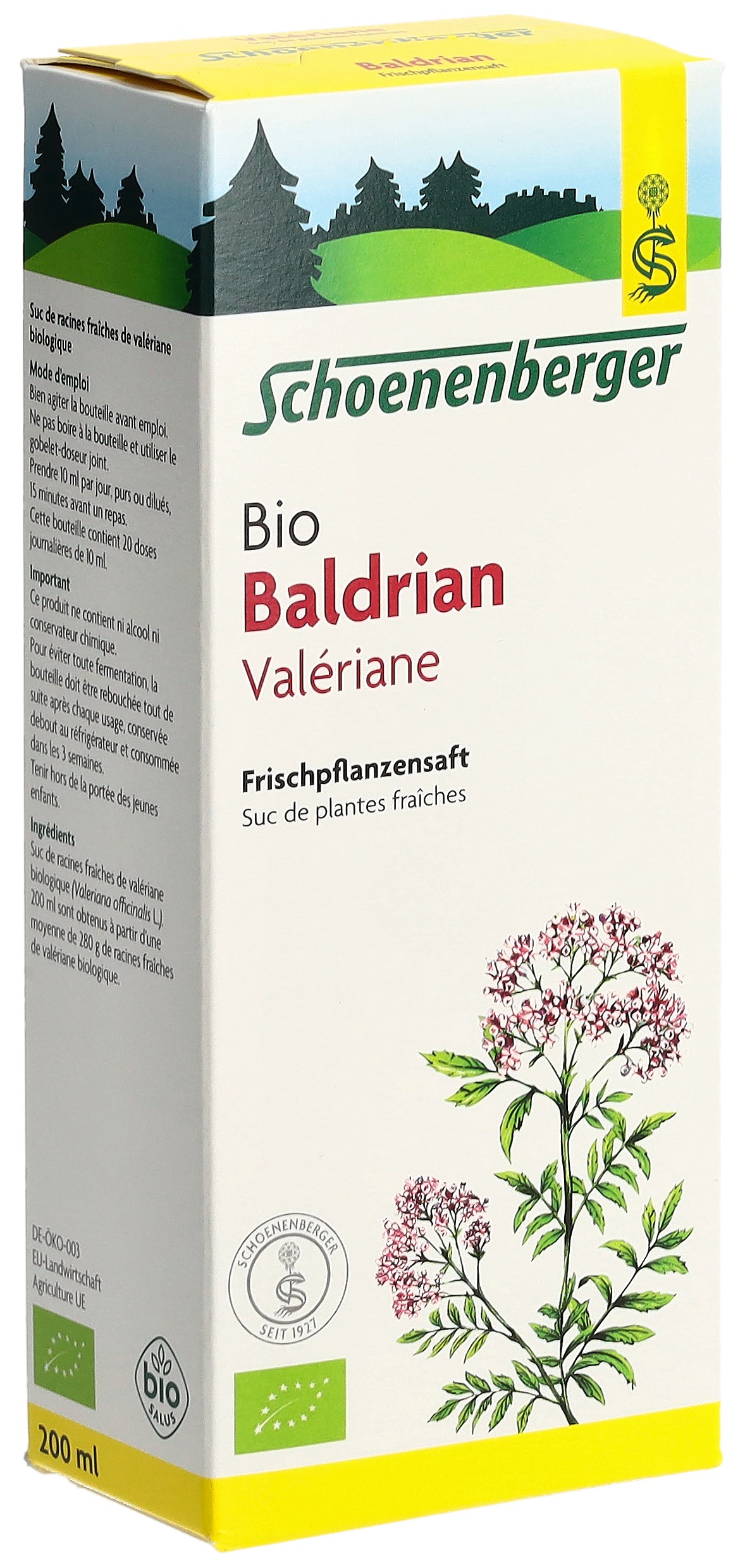 Schoenenberger Baldrian Frischpflanzensaft Bio