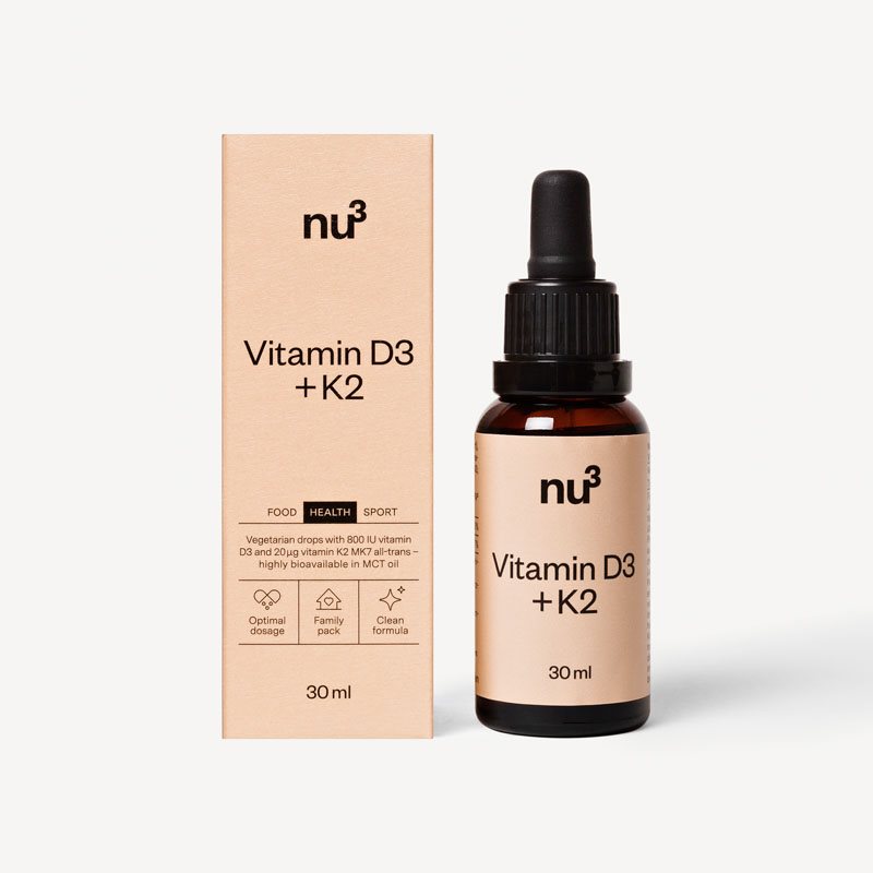 nu3 Vitamin D3 plus K2 Tropfen mit MCT Öl