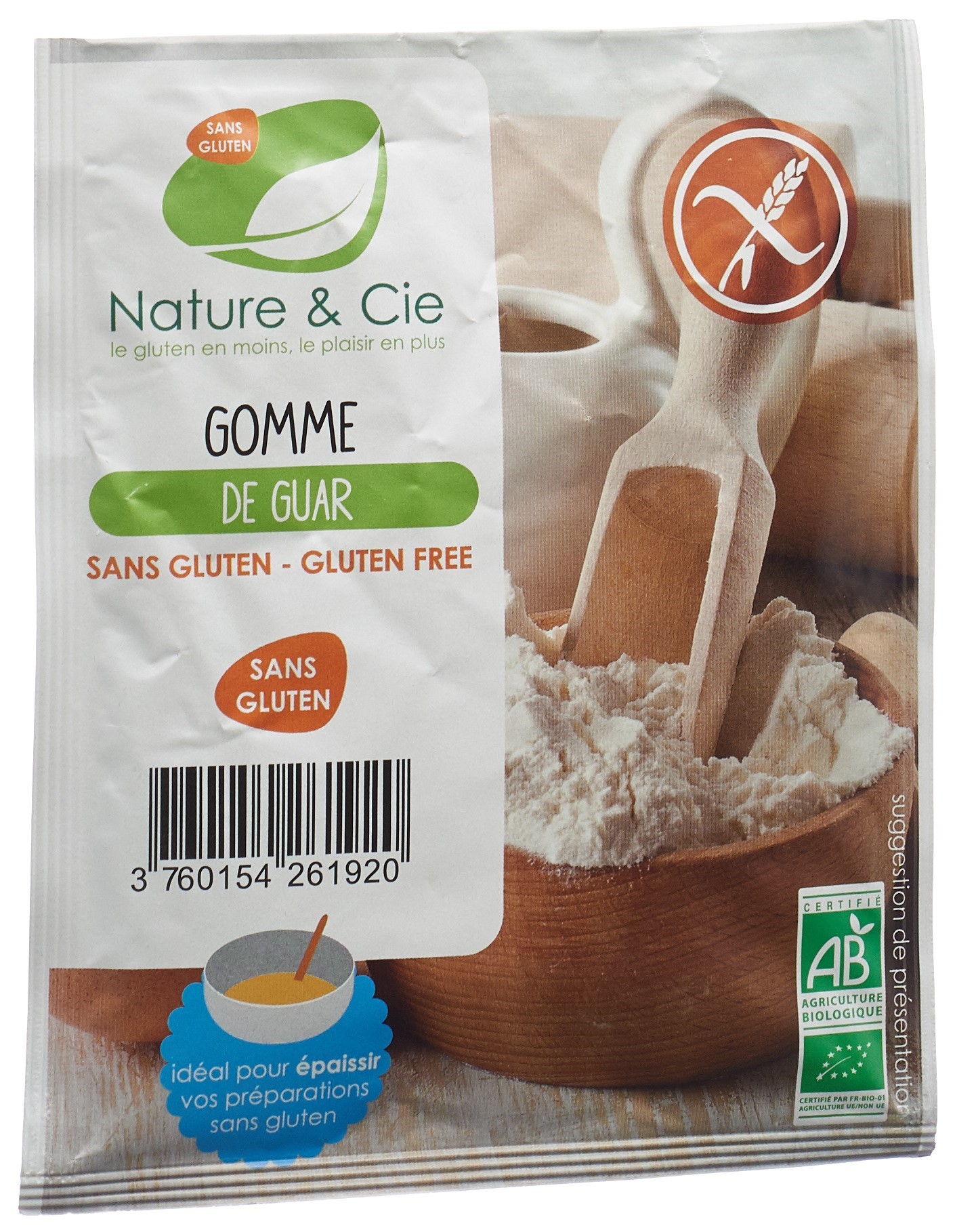 Nature & Cie gomme de guar sans gluten