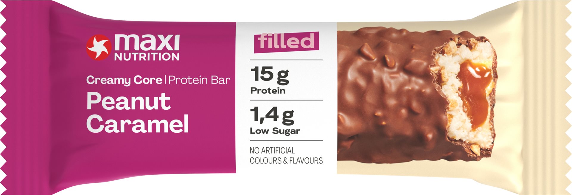 maxi Nutrition Creamy Core Protein Riegel Peanut Caramel