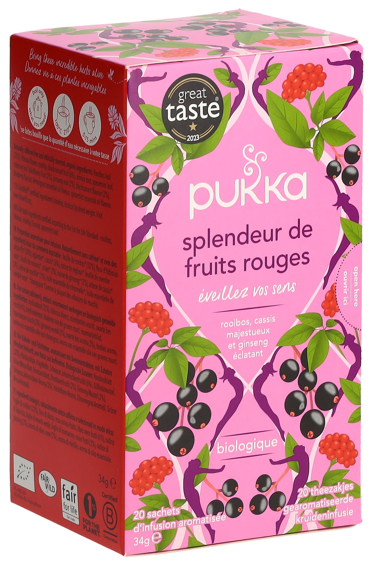 Pukka Splendeur de fruits rouges Tee Bio