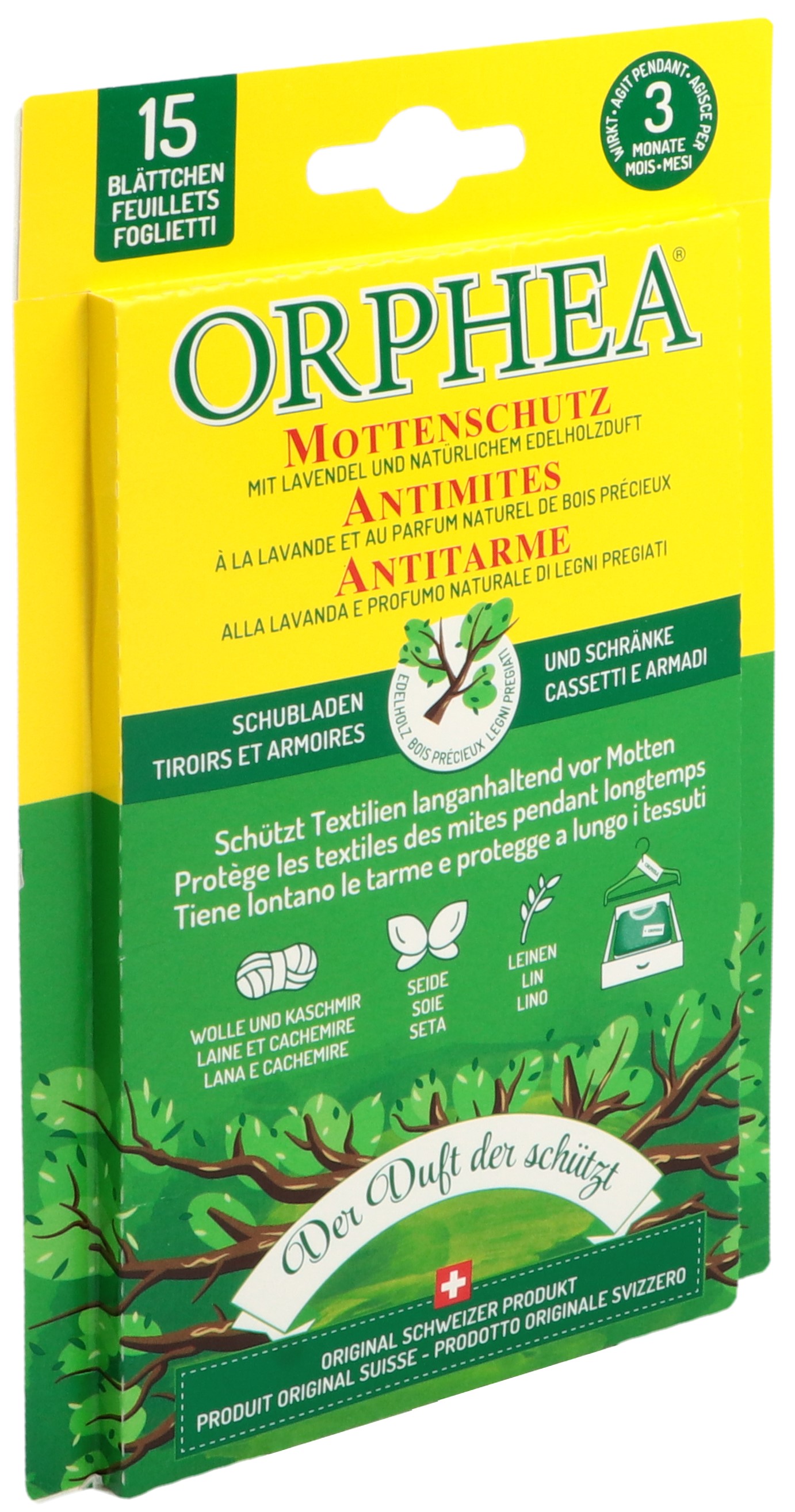 ORPHEA Mottenschutz Blätter Edelholzduft