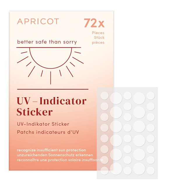 Apricot UV-Indikator Stickers Vorsicht ist besser als Nachsicht