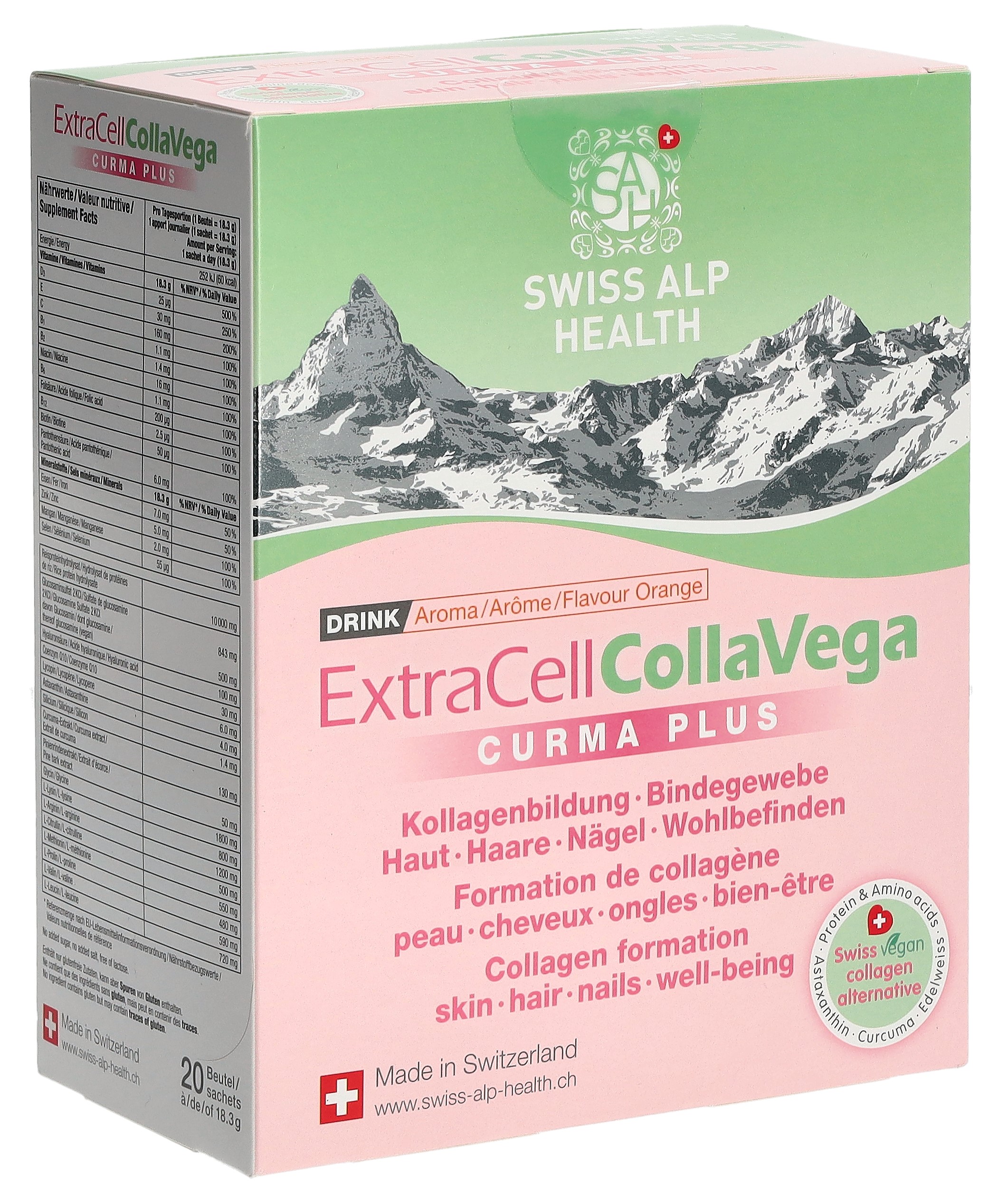 Extra Cell CollaVega Curma Plus Drink Orange