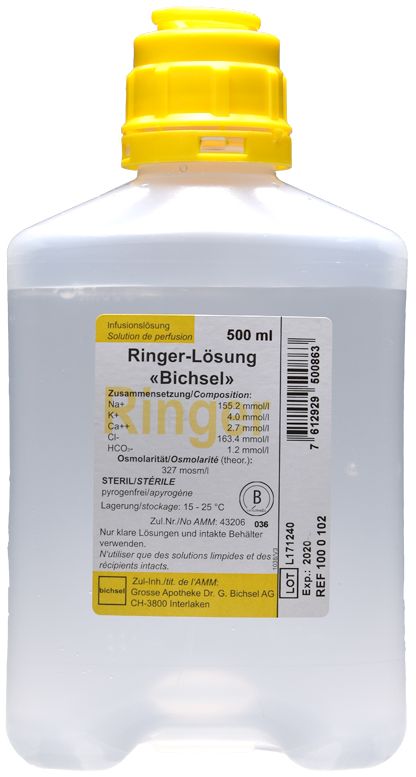 Ringer-Lösung Bichsel Inf Lös 500ml Plastikflasche ohne Besteck