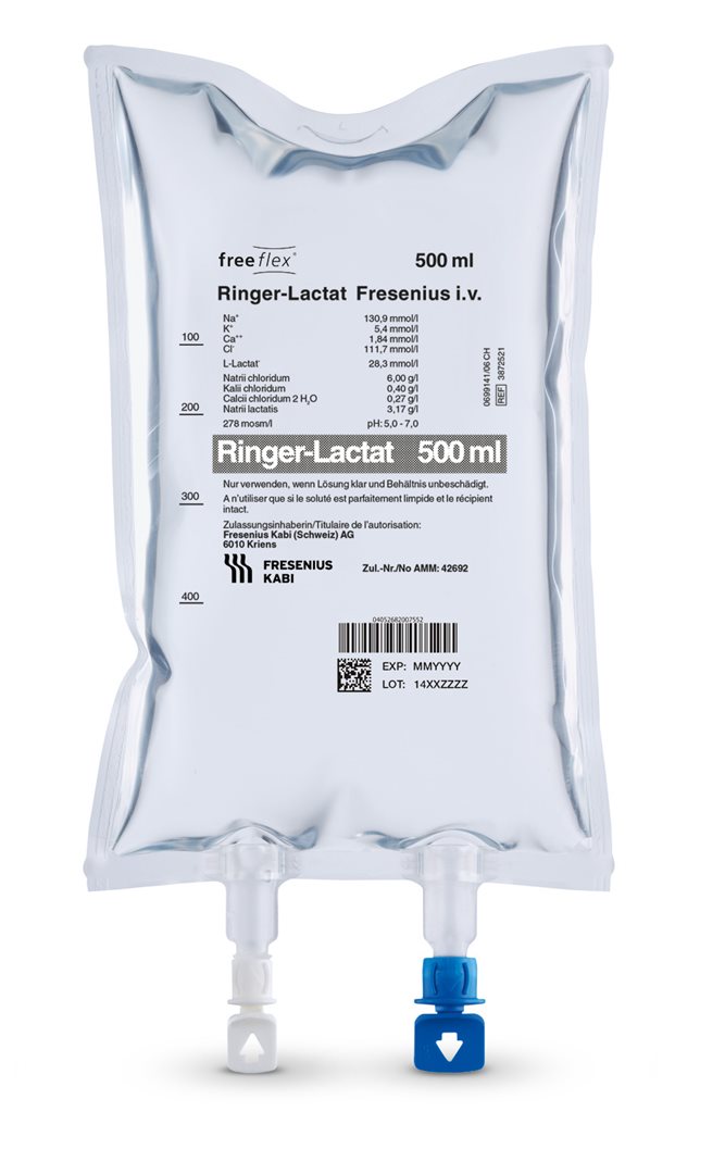 Ringer-Lactat Fresenius 500ml Freeflex