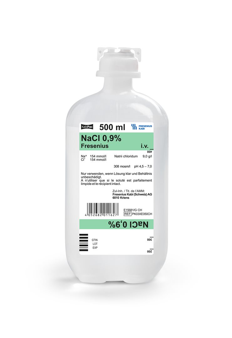 NaCl Fresenius 0.9 % 500ml KabiPac