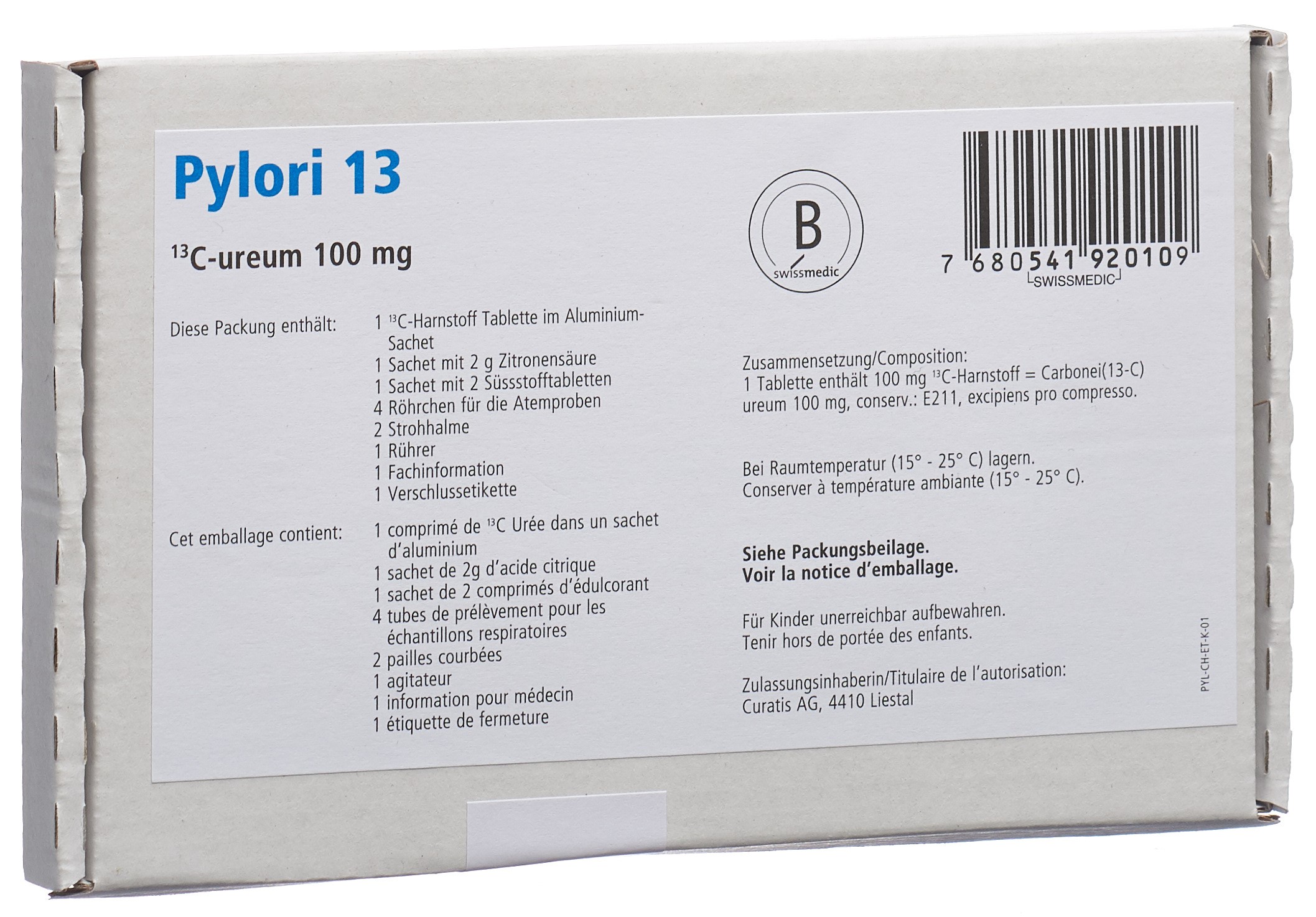 Pylori 13 Helicobacter Atemtest-Kit
