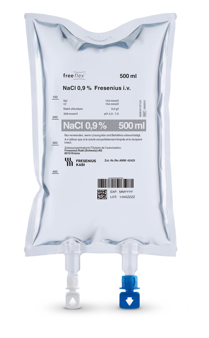 NaCl Fresenius 0.9 % 500ml Freeflex
