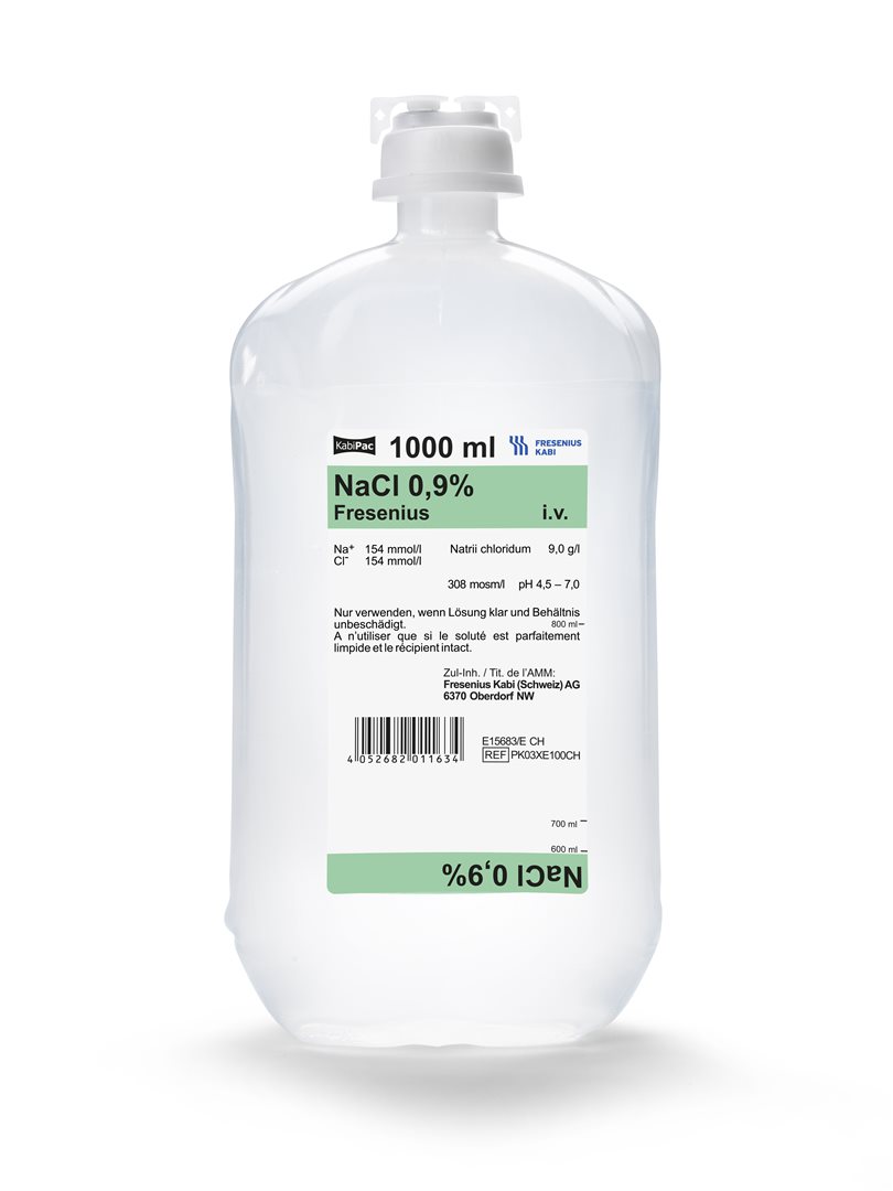 NaCl Fresenius 0.9 % 1000ml KabiPac