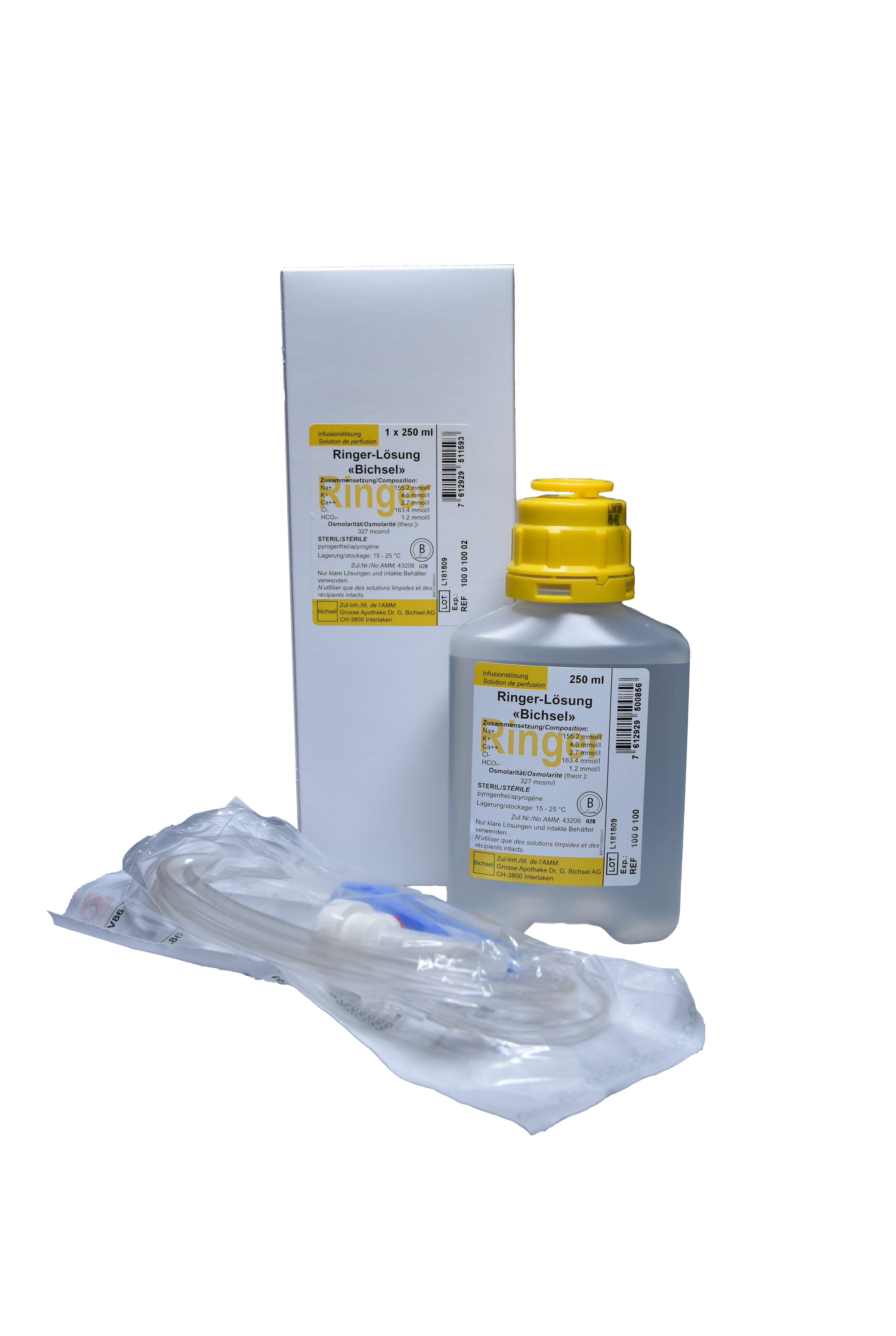 Ringer-Lösung Bichsel Inf Lös 250ml Plastikflasche mit Besteck