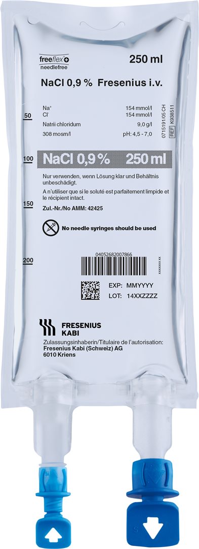 NaCl Fresenius Inf Lös 0.9 % 250ml Freeflex +