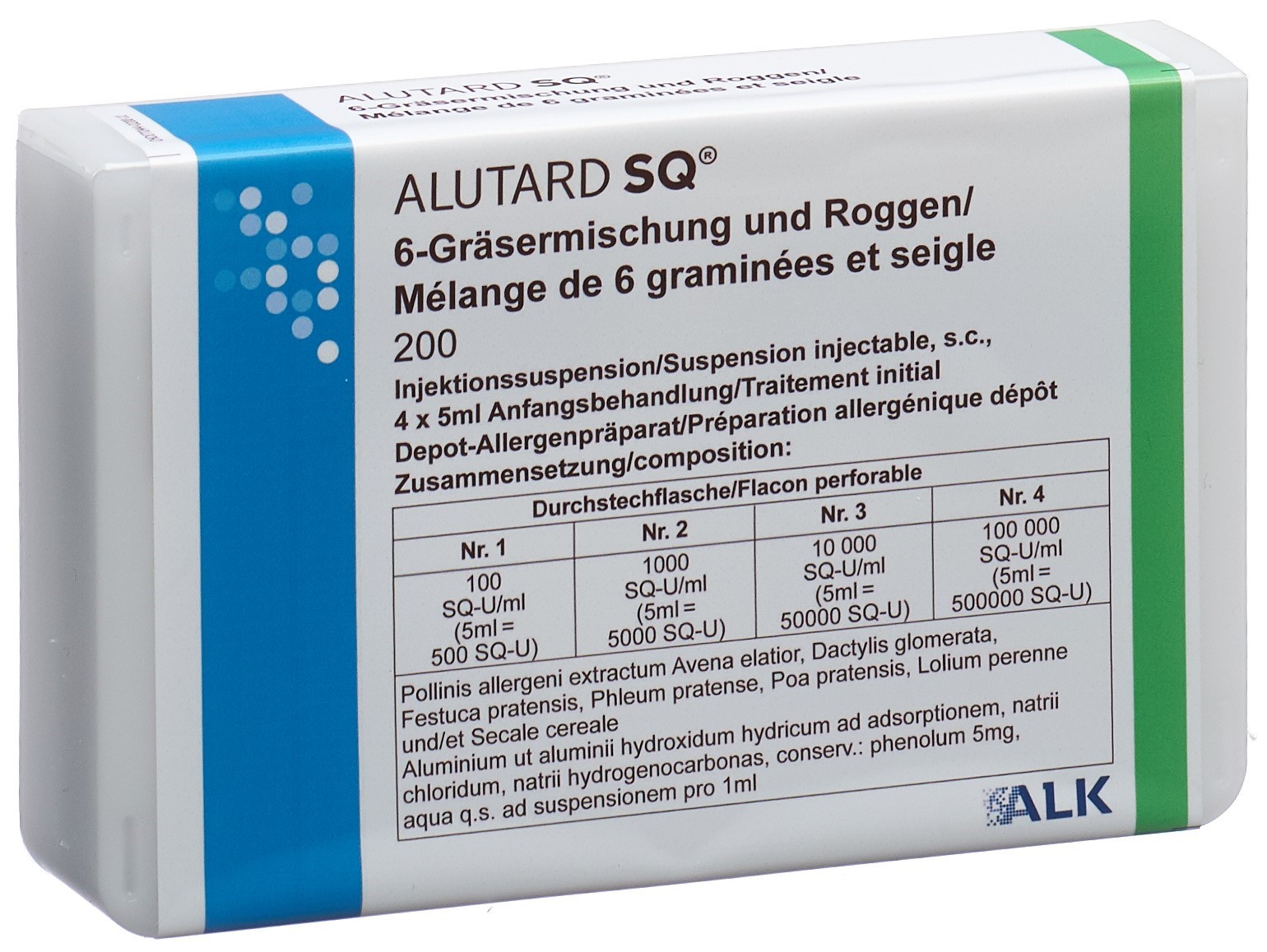 Alutard 6-Gräsermischung + Roggen Anfangsbehandlung