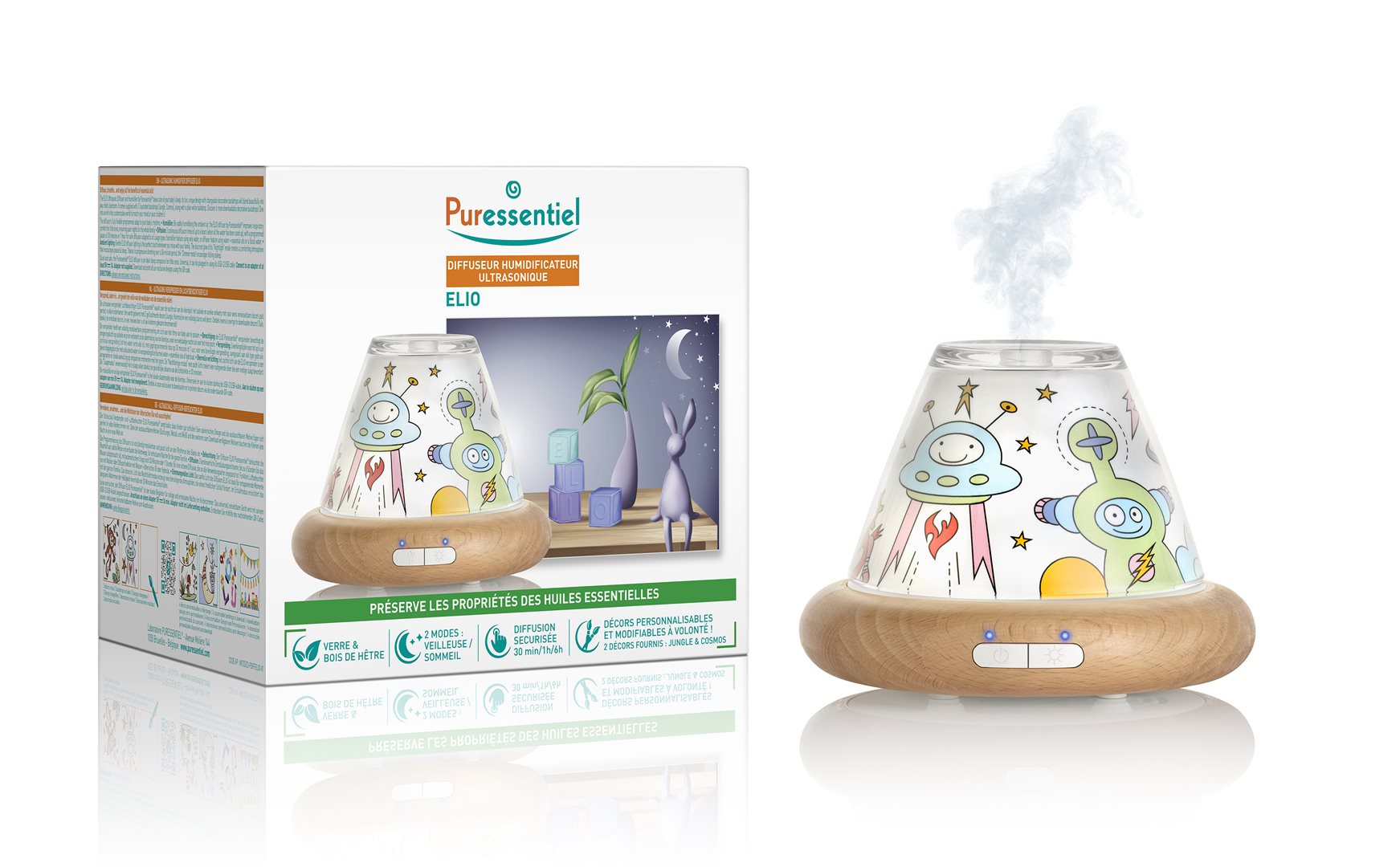 Puressentiel Ultraschall Luftbefeuchter Diffusor Elio