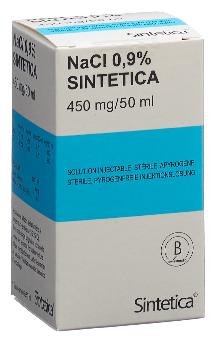 NaCl Sintetica 0.9% 450 mg/50ml 50ml Vial